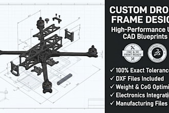 do custom drone frame design and uav cad modeling