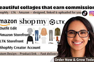 design fashion collages and manage your shopmy ltk and amazon creator account