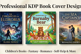 design a professional KDP book cover childrens book and illustrated cover art