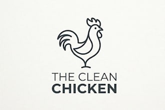 design a clean and simple chicken logo for your company
