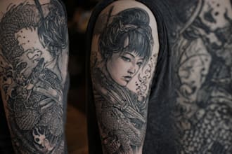 personalized japanese tattoo design services