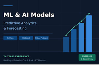 build machine learning and ai models for predictive analytics and forecasting