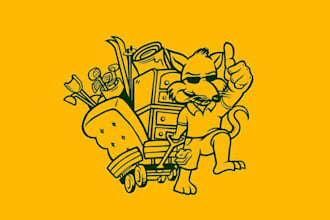 do greatest logo for pack rat storage signature rat cartoon