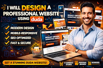 design a professional website using duda website builder