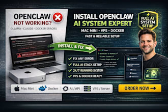install openclaw clawdbot ollama setup claude code mac mini openclaw vps docker