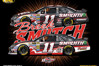 create a custom racing car logo and t shirt design
