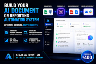 build your ai document or reporting automation system