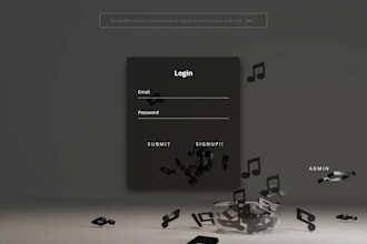 build responsive react website with modern UI design