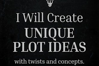 create unique story ideas, plot twists, and concepts