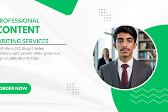 write high quality articles and blog posts for your website
