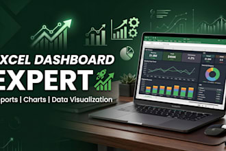 create excel dashboards, charts and interactive reports