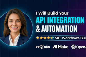 integrate any API, automate data sync and build custom n8n or make workflow