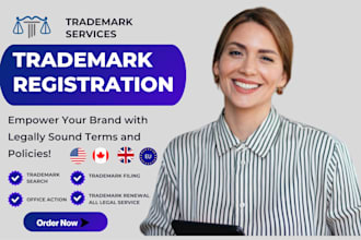handle amazon brand registry and uspto trademark registration and filing