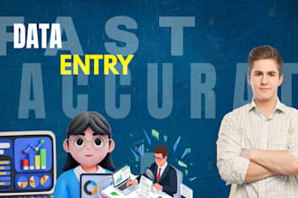 do accurate data entry within 24 hours with 1 time free revision