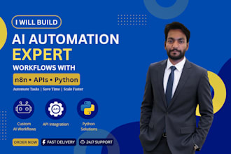 build ai automation workflows with n8n, apis, and python