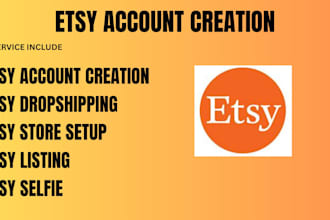 do etsy account creation, etsy store setup, etsy selfie for any country