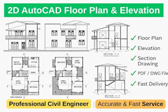 draw 2d floor plan in autocad with accurate dimentions