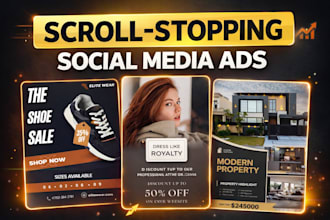 design eye catching sales posters, promo banners and ads