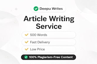 write high quality articles in simple english