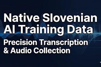 create native slovenian ai training data