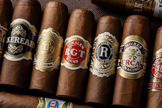create cigar label, cigar band, cigar logo, cigar box design