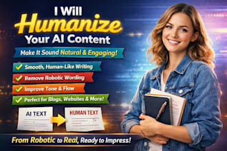humanize ai generated content into natural and polished content