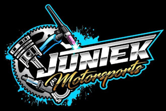 create a unique motorbike logo with premium style
