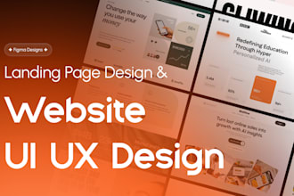design figma landing page, website ui ux, figma website