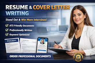 write a professional ats resume and cover letter