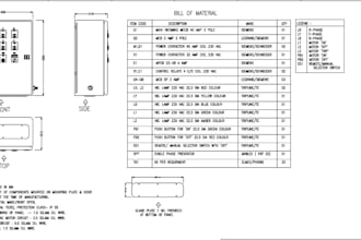 electrical control panel design autocad drawing