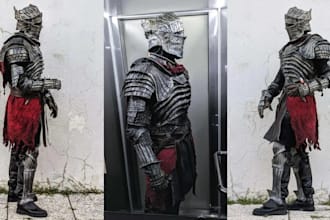 costume fantasy cosplay creation armor helmet wearable anime props for 3d print