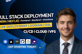 deploy your mern or next js app to production with a backend database and domain