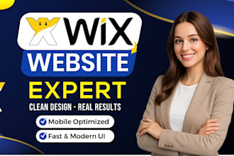 design redesign or build any wix website wix online store or wix store