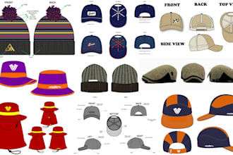 create custom hat trucker, snapback, cap, dad, beanie, bucket hat, tech packs