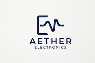 do minimalist electronics logo for tech brands