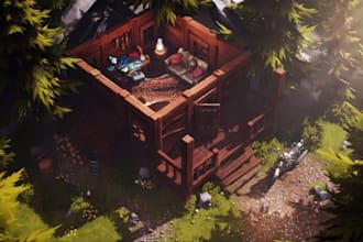 build unreal engine 3d game assets props buildings environments models