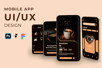 provide high fidelity wireframes and UI UX for mobile apps