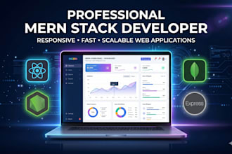 responsive mern stack website for you