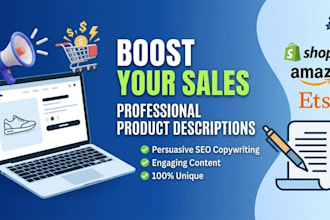 write SEO product descriptions for shopify