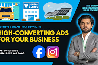 manage ads for dentists, solar and car detailing companies