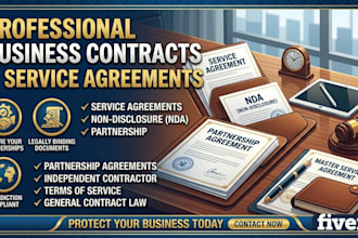 draft professional business contracts and legal service agreements