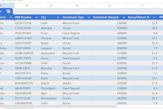 do data cleaning, conver pdf to excel