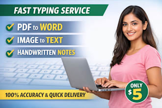 do fast typing work, PDF to word, image to text