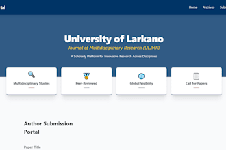 build a professional wordpress website for research