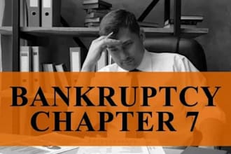 prepare chapter 7, 13 or 11 bankruptcy document petition and to stop foreclosure