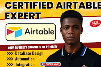 build airtable database airtable CRM automation  integration softr client portal