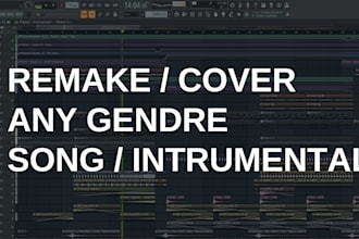 remake instrumental backing track or cover song in any gendre