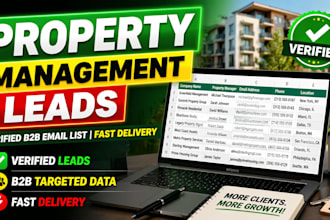 property management leads b2b email list