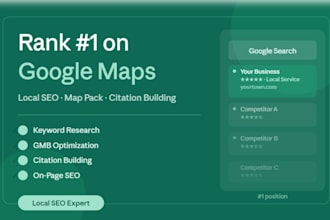 do local SEO to rank your business on google maps and search