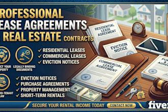 draft legally binding lease agreements and real estate contracts